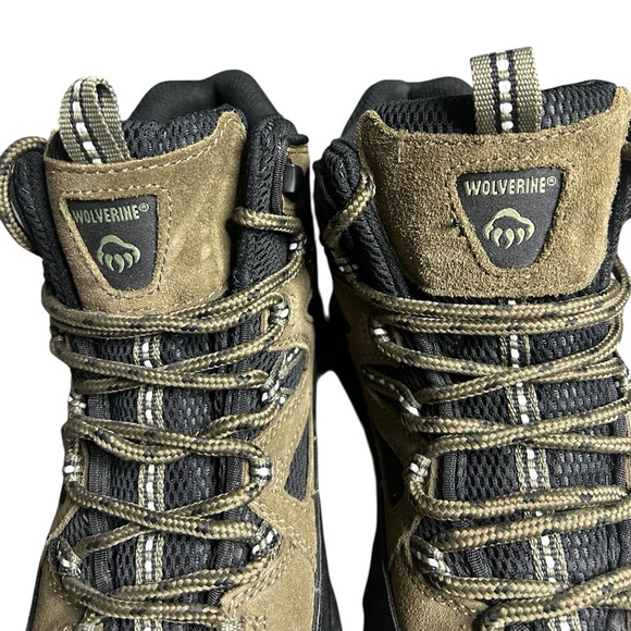 Wolverine Men’s Brown & Black Leather Hiking Work Boots Size 8.5W W05107 - Picture 2 of 10